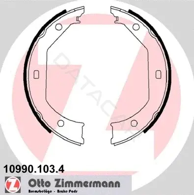 Колодки ручника ZIMMERMANN 10990.103.4