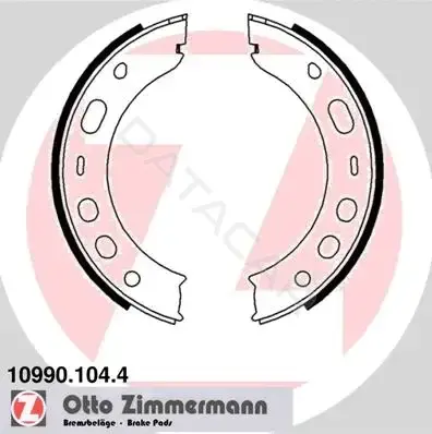 Колодки ручника ZIMMERMANN 10990.104.4