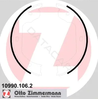 Колодки ручника ZIMMERMANN 10990.106.2