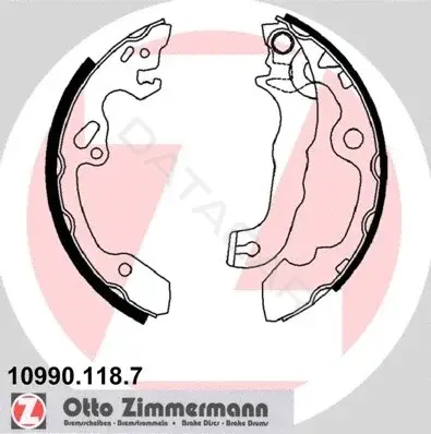 Барабанные колодки ZIMMERMANN 10990.118.7