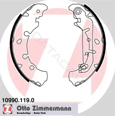 Барабанные колодки ZIMMERMANN 10990.119.0