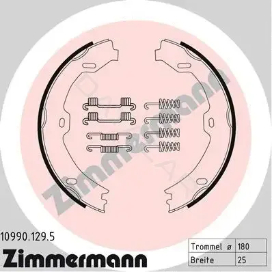 Колодки ручника ZIMMERMANN 10990.129.5