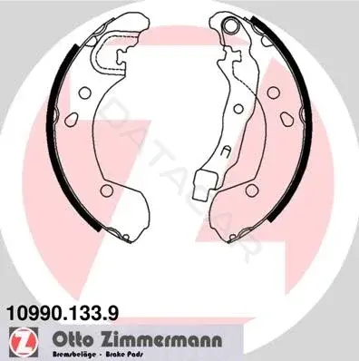 Барабанные колодки ZIMMERMANN 10990.133.9