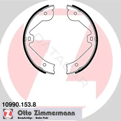 Колодки ручника ZIMMERMANN 10990.153.8