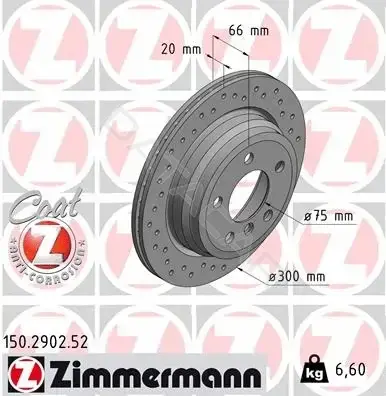 Тормозные диски ZIMMERMANN 150.2902.52