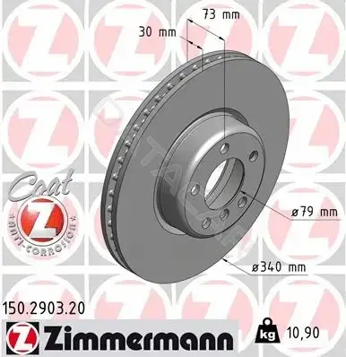 Тормозные диски ZIMMERMANN 150.2903.20