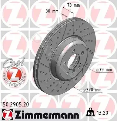 Тормозные диски ZIMMERMANN 150.2905.20