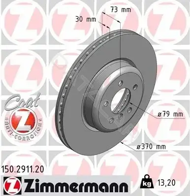 Тормозные диски ZIMMERMANN 150.2911.20