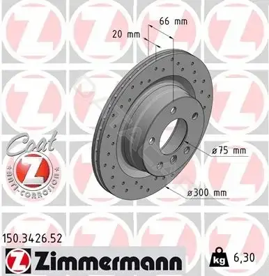 Тормозные диски ZIMMERMANN 150.3426.52