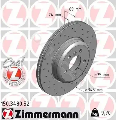 Тормозные диски ZIMMERMANN 150.3480.52