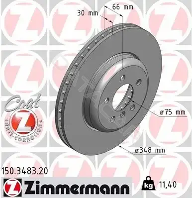 Тормозные диски ZIMMERMANN 150.3483.20