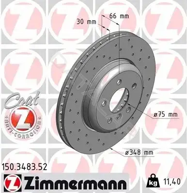 Тормозные диски ZIMMERMANN 150.3483.52