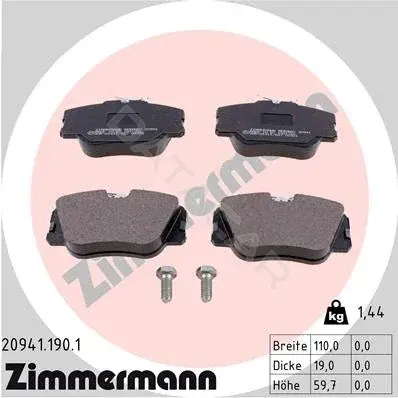 Тормозные колодки ZIMMERMANN 20941.190.1