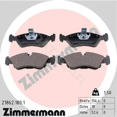 Тормозные колодки ZIMMERMANN 21862.180.1