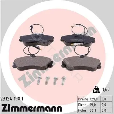 Тормозные колодки ZIMMERMANN 23124.190.1
