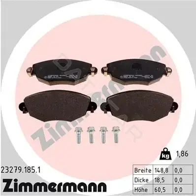 Тормозные колодки ZIMMERMANN 23279.185.1