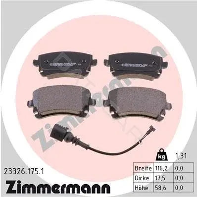 Тормозные колодки ZIMMERMANN 23326.175.1