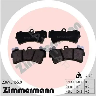 Тормозные колодки ZIMMERMANN 23693.165.9