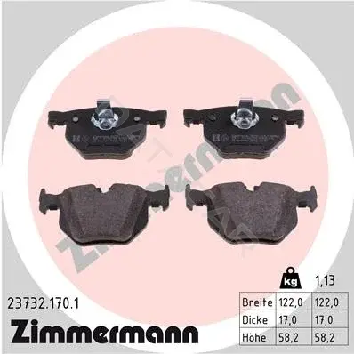 Тормозные колодки ZIMMERMANN 23732.170.1