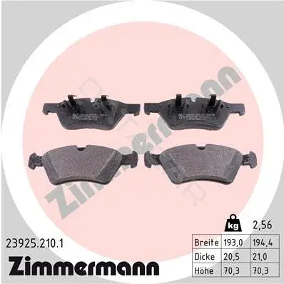 Тормозные колодки ZIMMERMANN 23925.210.1