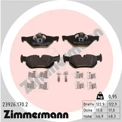 Тормозные колодки ZIMMERMANN 23926.170.2