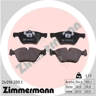 Тормозные колодки ZIMMERMANN 24096.200.1