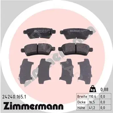 Тормозные колодки ZIMMERMANN 24240.165.1
