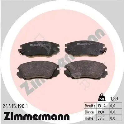 Тормозные колодки ZIMMERMANN 24415.190.1