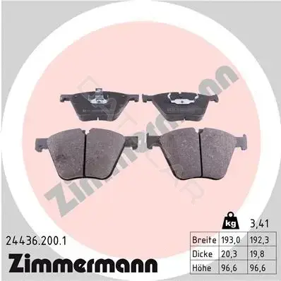 Тормозные колодки ZIMMERMANN 24436.200.1