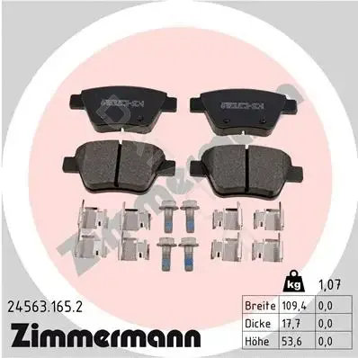 Тормозные колодки ZIMMERMANN 24563.165.2