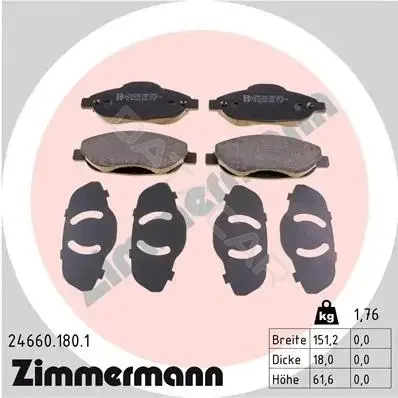 Тормозные колодки ZIMMERMANN 24660.180.1