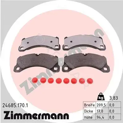 Тормозные колодки ZIMMERMANN 24685.170.1