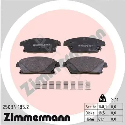 Тормозные колодки ZIMMERMANN 25034.185.2