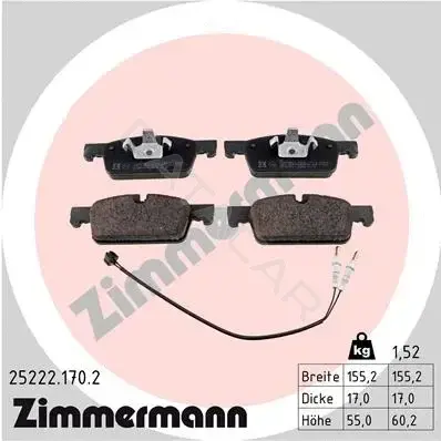 Тормозные колодки ZIMMERMANN 25222.170.2