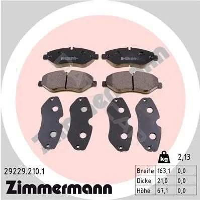 Тормозные колодки ZIMMERMANN 29229.210.1