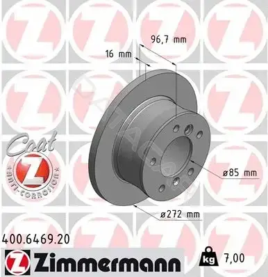 Тормозные диски ZIMMERMANN 400.6469.20