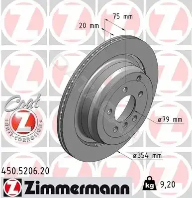Тормозные диски ZIMMERMANN 450.5206.20