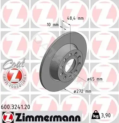 Тормозные диски ZIMMERMANN 600.3241.20
