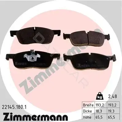 Тормозные колодки ZIMMERMANN 22145.180.1