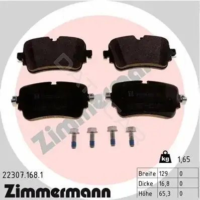 Тормозные колодки ZIMMERMANN 22307.168.1