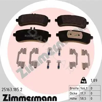 Тормозные колодки ZIMMERMANN 25163.185.2