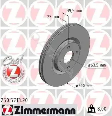 Тормозные диски ZIMMERMANN 250.5713.20