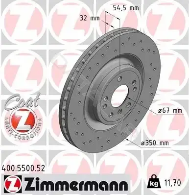 Тормозные диски ZIMMERMANN 400.5500.52