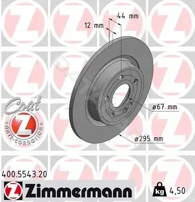 Тормозные диски ZIMMERMANN 400.5543.20