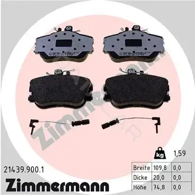 Тормозные колодки ZIMMERMANN 21439.900.1