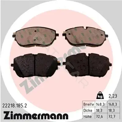 Тормозные колодки ZIMMERMANN 22218.185.2