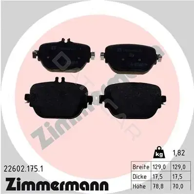 Тормозные колодки ZIMMERMANN 22602.175.1