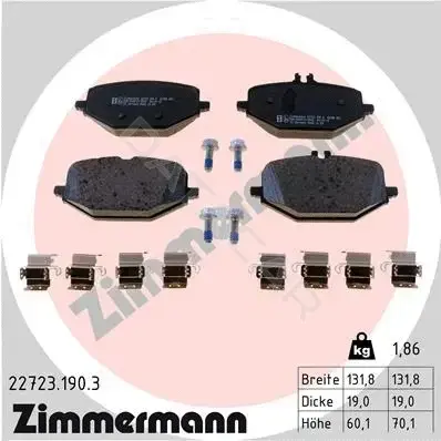 Тормозные колодки ZIMMERMANN 22723.190.3