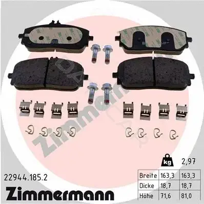 Тормозные колодки ZIMMERMANN 22944.185.2