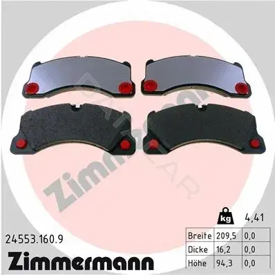 Тормозные колодки ZIMMERMANN 24553.160.9